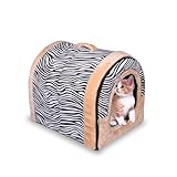 Casa Multifuncional for Perros, Nido con Estera, Plegable, a la Venta, Cama for Gatos, Perros pequeños y medianos, Perrera de Viaje for Mascotas(33x29x27 cm)