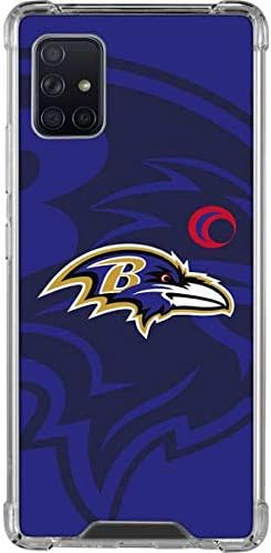 Skinit Clear Phone Case Compatible with Galaxy A51 5G - Officially Licensed NFL Baltimore Ravens Double Vision Design