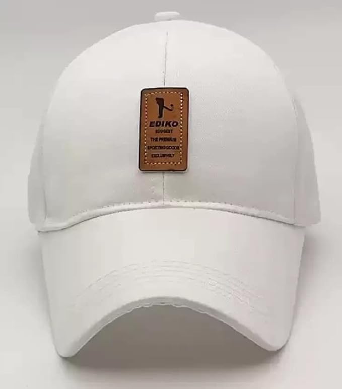 Image of Cap for Men Women Topi Unisex Head Branded Boy's Girl's Caps Adjustable Strap Summer Sports Cricket Gym Dance Cotton Free Size Pack of 3