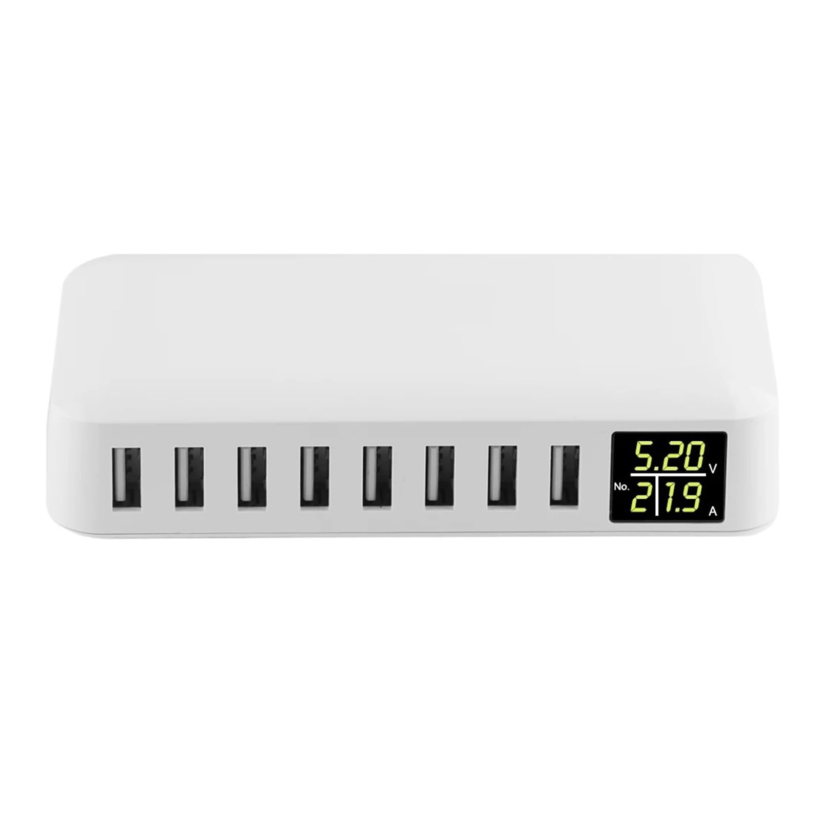 60W 8-portowa Szybka Ładowarka USB QC3.0 HUB Inteligentny Wyświetlacz LED Szybkiego Ładowania Multi Stacja Ładująca Telefon Komórkowy Pulpit Home MożLiwość Szybkiego łAdowania
