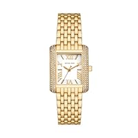 Michael Kors Women's Emery Three-Hand Stainless Steel Watch, MK4826, Gold, 27 mm