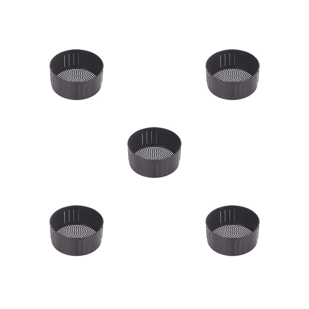 Juego de 5 cestas de repuesto compactas y prácticas, duraderas para todas las necesidades de cocción, de metal, universal, para pan, 2,6 L