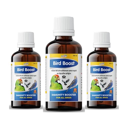 Image of REFIT ANIMAL CARE Immunity Booster for Birds for Growth, Health and Immunity with Essential Vitamins, Minerals and Amino Acids, Bird-Boost (100ml, Set of 3)
