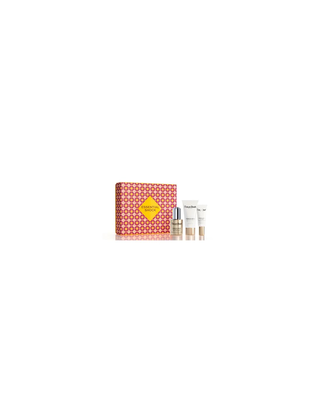 Natura Bissé Essential Shock Set | Set Reafirmante para la Piel. Incluye Sérum Retinol Night Renewal 30 ml, Crema Essential Shock Intense 50 ml y Contorno Ojos y Labios Essential Shock 15 ml