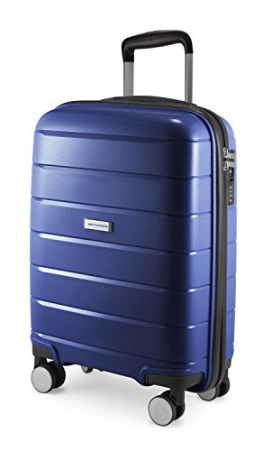 Preisvergleich Produktbild HAUPTSTADTKOFFER - Prnzlbrg - Handgepäck Hartschalenkoffer Trolley Rollkoffer Reisekoffer, TSA, 55 cm, 36 Liter, Dunkelblau