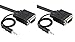 PTC 50 ft Premium VGA / SVGA / UXGA Monitor or Projector Cable with AUDIO - UL Listed Double Shielded Coaxial Type to Support Extra High Video Resolution