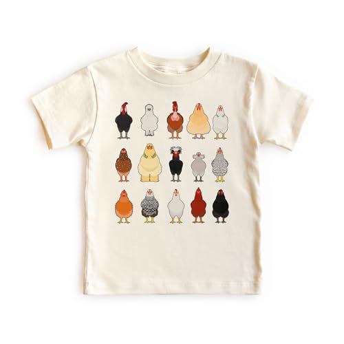 Chicken Farm Animal Toddler Shirt - Free Range Kids -...