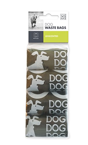 MPETS saquitos de déjection Canines con Asas no parfumé para Perro Negro 4u00a0x 15u00a0Piezasu00a0u0096u00a0Lote de 7