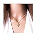 Produktbild IYOU Boho Halskette Gold Strass Stern Anhänger Kette Abschlussball Party Datum Ketten Schmuck für Frauen und Mädchen
