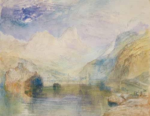 Pintura el Lauerzersee de Turner sobre lienzo artístico de alta fidelidad 60x90cm