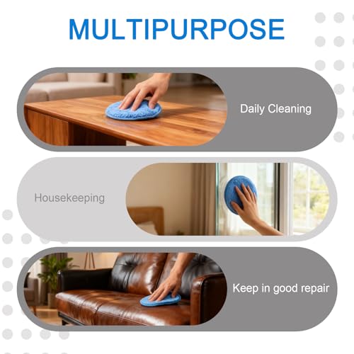 YAIOZHS 6PCS Wax Applicator Pads, 5\" Microfiber Applicator Pad with Finger Pocket, Foam Buffing Pad for Car Detailing & Cleaning - Thumbnail 6