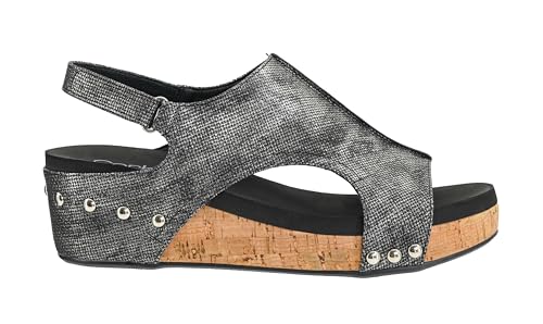Image of Corkys Footwear Volta Wedge - Chic Elegance Meets All-Year Comfort with a 2-Inch Cork Heel and Marshmallow Insole for Stylish Everyday Wear and All-Day Comfort