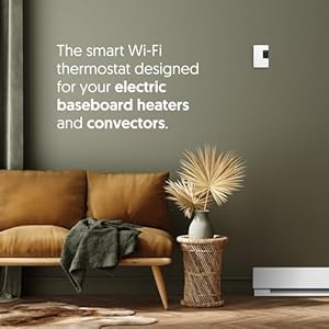Smart wi fi thermostat for electric heating th1123wf works with amazon alexa 3000 w 240 v  urban country home decor