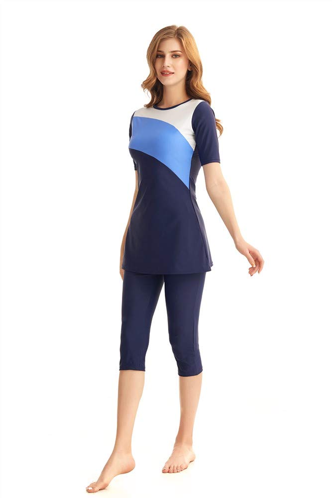Burkini Costume da Bagno Modesto Costume da Bagno Manica Corta Costume da Bagno Costume da Bagno Modestia