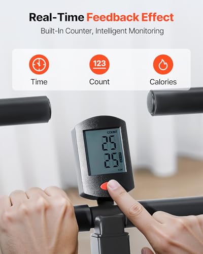 Image of VEVOR Squat Machine, Deep Squat Rowing Machine for Home, Easy Setup & Foldable Exercise Equipment, Glute Trainer Machine with 2 /3 High-Strength Resistance Bands, Glutes & Leg Home Workout Machine