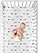 Sweet Jojo Designs Black and White Arrow Boy, Girl, Unisex/Gender Neutral Baby Fitted Crib Sheet for Infant Newborn Nursery Toddler Bed Room Standard Mattress - for Black and White Fox Collection