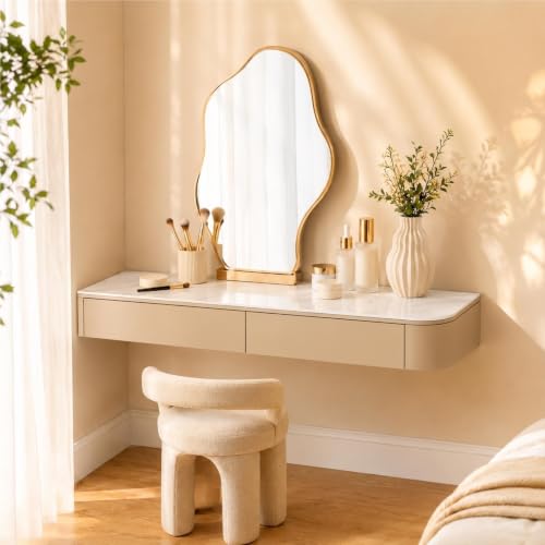 Floating Makeup Vanity Desk, Wall Mounted Vanity Table, Makeup Table