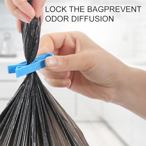 Miniatura 3 de Zokjsw Antideslizantes,20 Pcs Clip Para Bolsas De Basura, Pinzas Para Bolsas De Basura,Clips De Plástico, Cubo De Basura De Plástico Reutilizable,Clip Para Contenedor De Basura