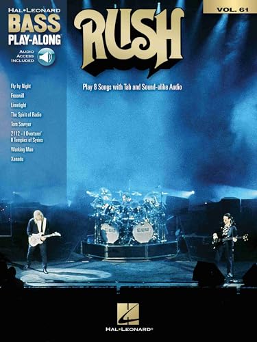 Rush. Hal Leonard Bass Play-Along Volume 61. Book/Audio-Online