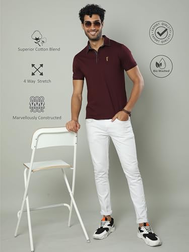 Image of STELLERS Men's Premium Softberry Pique Polo T-Shirt | Feather Touch Feel |Regular Fit| Odour Resistant| Anti-Static| Wrinkle Free | Quick Dry | Stretchable | Lightweight | Sweat-Proof