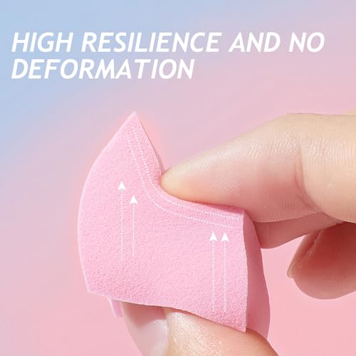 Alipis 1 Box Disposable Rhombus Shaped Powder Puff for Foundation Makeup Elastic High Resilience Sponge for Even Application of Sunscreen Liquid Foundation Loose Powder for Daily 15pcs