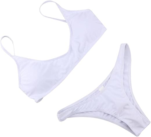 ECOMISTIQ®Women Detachable Padded Push Up Set Two Piece Swimsuit White XL|Sporting Goods|Water Sports|Swimwear & Safety|Sw...
