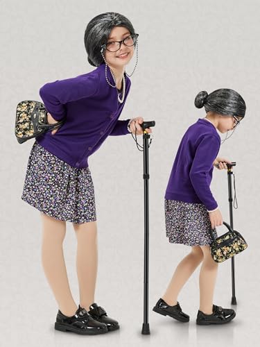 Disfraz de abuela para niña 5-7 años miniatura 5