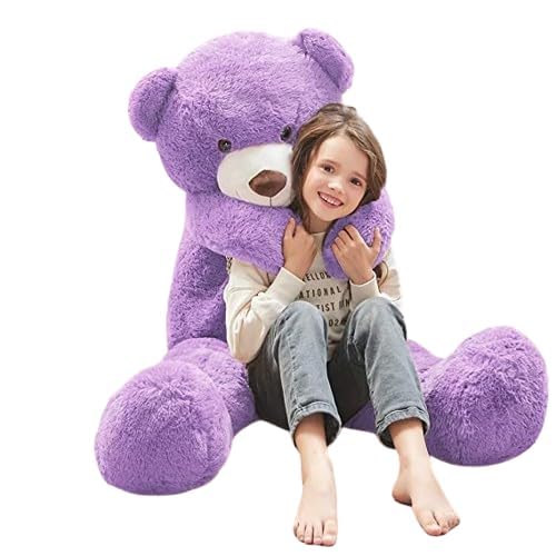 TAS Teddy Bear Plush Cute Soft and Cuddly Toy with Neck Bow Lovable Huggable Teddy Bear for Wife, Girlfriend Ideal Birthday Anniversary Valentine Gift (5 Feet, Purple) (B0CX59S65H) Amazon Price History, Amazon Price Tracker