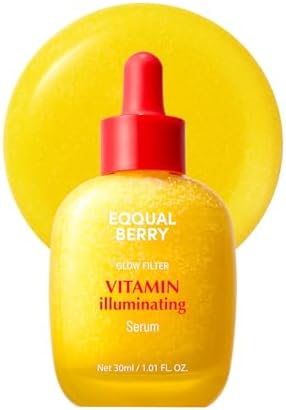 EQQUALBERRY Vitamin Illuminating Serum | Niacinamide 4% + Brightening Vitamin C Face Serum with Hyaluronic Acid & Vitamin E | Dark Spot, Uneven Tone Care | Korean Skincare, 1.01 fl.oz
