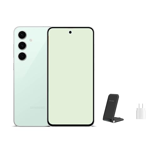 Samsung Galaxy S24 FE 256GB (International Unlocked for US & Global) – Galaxy AI, All-Day Battery, Smooth 120Hz Display, 50MP Camera, 5G – Includes Fast & Wireless Charging Accessories, Mint