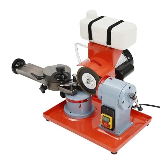 Circular Saw Blade Sharpener, 370W Water Injection Rotary Angle Mill Grinder, Electric Angle Mill Grinding Machine with Water Tank, 5-inch Grinding Wheel for Carbide Tipped Saw Blades