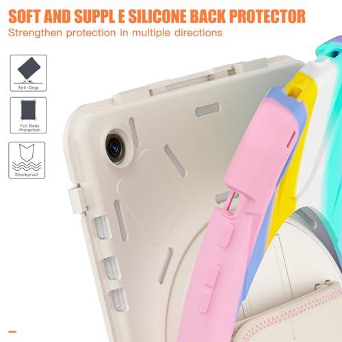 Funda para Samsung Galaxy Tab A9 Plus con protector de pantalla y soporte para lápiz negro 4