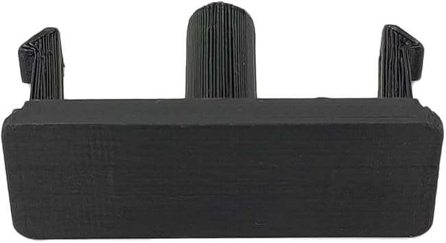 Microwave Oven Door Eject Button for KitchenAid,Whirlpool Upgraded, Reinforced, Thickened Rectangular Button Replacement (Black)