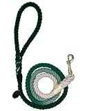 Green Ombre Cotton Rope Dog Leash Handmade Rope Leashes for Dogs Rope Dog Leash Rope Cute Dog Leash