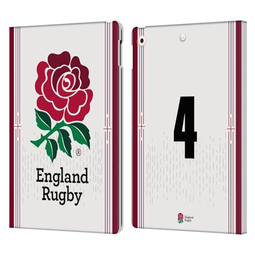 Étui England Rugby Apple iPad 10.2 en cuir portefeuille