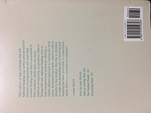 Steps to Writing Well with Additional Reading 0155019899 Book Cover