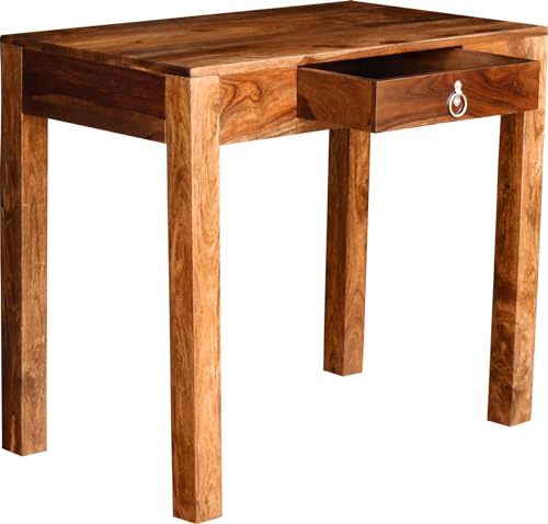 Image of Sheesham Wood Writing Computer & Study Table for Home and Office Furniture (Warm Chestnut) (Study Table)