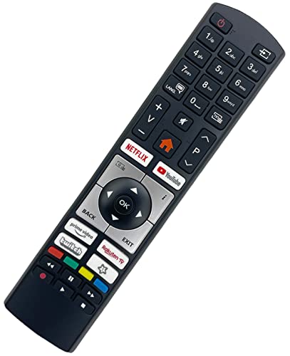 Original RC4518P Fernbedienung ersetzt RC4318P + RC4318 kompatibel für Telefunken Smart TV