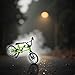 Green 1/18 Scale Mini Diecast Mountain Bike, Finger Bicycle Model, Desktop Decor Art Craft