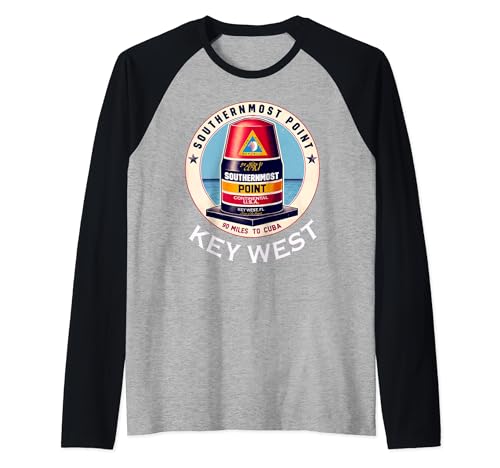 Camiseta Key West Southernmost Beacon Florida Camiseta Manga Raglan