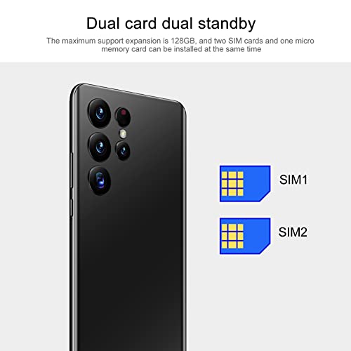 Ashata Smartphone,S22 Ultra Cell Phone With 6.6In Hd Screen,Dual Cards Dual Standby 16Gb Mobile Phone,6800Mah Battery Capacity,110 240V #TOP2