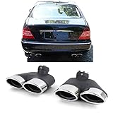 schätz auspuffblende w211 kompatibel mit Mercedes S Klasse Typ W220 Bj. 10/1998 - 8/2005 Benziner S350 , S430 und S500