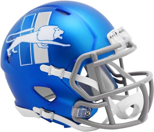 Casque Mini Speed Riddell 2023 bleu pour adulte unisexe, objet de collection de football américain