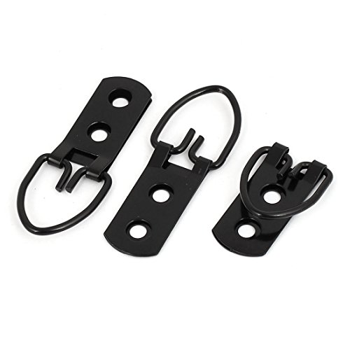 Image of uxcell 52mm x 20mm Metal Triangle D-Rings Picture Frame Hanging Hanger Hooks 20PCS
