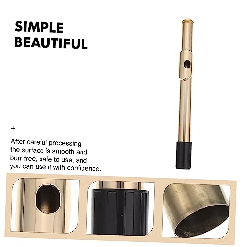 JOINPAYA 16 Hole Nickel Silver Metal Flute Headjoint for Wind Instruments Professional Musical Accessory - Thumbnail 3