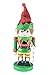 Clever Creations Green and Red Elf Nutcracker Holding Striped Candy Cane - 11 Inches - Collectible Christmas Figure