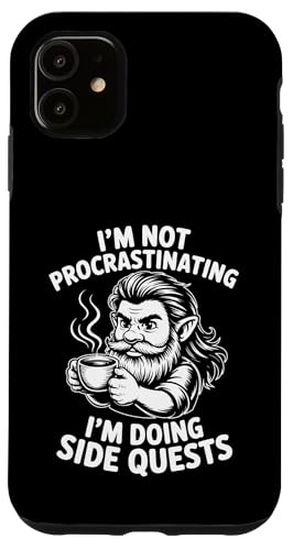 I'm Not Procrastinating Doing Side Quest Funny Humor �X�}�z�P�[�X iPhone 11 �p