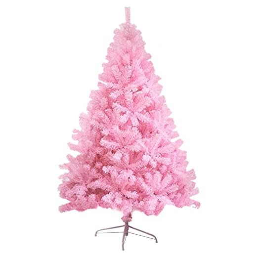 VEYLIN 4ft Christmas Tree 320 Tips Artificial Tree with Metal Stand (Pink)