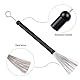 2 pcs Trommelbürsten,Schlagzeug Jazz-Besen,Drum Stick Brush,Drum Brushes Einziehbare, Schlagzeug Besen,Drum Sticks Besen mit Komfortablen Gummigriffe,Schlagzeug Sticks Besen für Musiker Anfänger