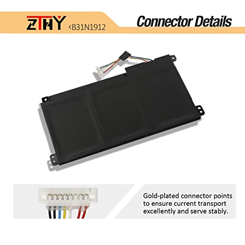 Zthy 42Wh B31N1912 C31N1912 Laptop Battery Replacement For Asus Vivobook 14 E410Ma L410Ma E410Ka F414Ma E510Ma E510Ka L510Ma R522Ma E410Ma-Ek026Ts L410Ma-Bv058Ts E510Ka-Ej033Ts E510Ka-Ej033Ts 11.55V #TOP3